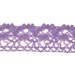 تور کتان تزئینی بنفش 3 cm کد : 2117
