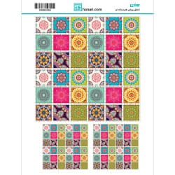 ترانسفر طرح اسلیمی سایز A3 کد 0392