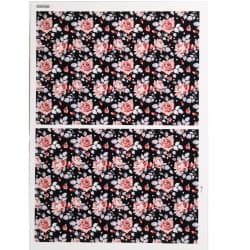 ترانسفر طرح گل سایز A3 کد 0290
