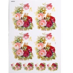 ترانسفر طرح گل سایز A3 کد 0747