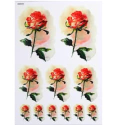 ترانسفر طرح گل سایز A3 کد 0781