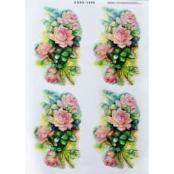 ترانسفر طرح گل سایز A3 کد 1269