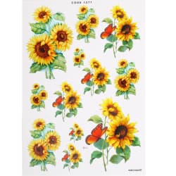 ترانسفر طرح گل سایز A3 کد 1277