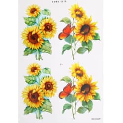 ترانسفر طرح گل سایز A3 کد 1278