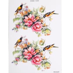 ترانسفر طرح گل سایز A3 کد 1295