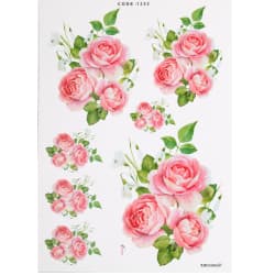 ترانسفر طرح گل سایز A3 کد 1352