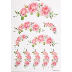 ترانسفر طرح گل سایز A3 کد 1355