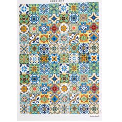 ترانسفر طرح اسلیمی سایز A3 کد 1386