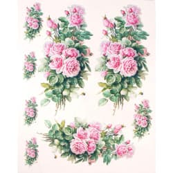 ترانسفر طرح گل سایز A3 کد 1400
