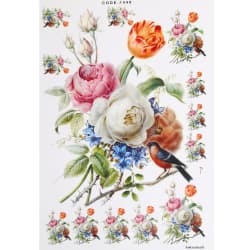 ترانسفر طرح گل سایز A3 کد 1449