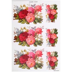 ترانسفر طرح گل سایز A3 کد 1484