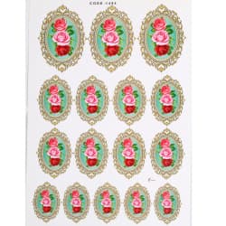 ترانسفر طرح گل سایز A3 کد 1494
