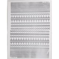 ترانسفر طرح حاشیه سایز A3 کد 3196