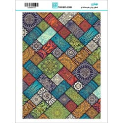 ترانسفر طرح سنتی چند رنگ سایز A3 کد 0415