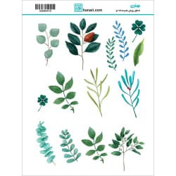 ترانسفر طرح برگ سایز A3 کد 0419
