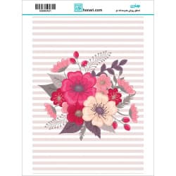 ترانسفر طرح راه راه گلدار سایز A3 کد 0421
