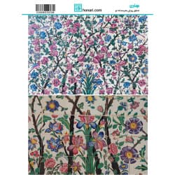 ترانسفر طرح گل و اسلیمی سایز A3 کد 3238