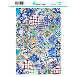ترانسفر طرح کاشی سنتی سایز A3 کد 4443