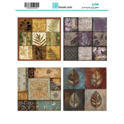 ترانسفر طرح برگ سایز A3 کد 4456