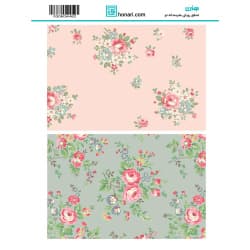 ترانسفر طرح گل سایز A3 کد 4462