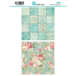 ترانسفر طرح گل و سنتی سایز A3 کد 4463