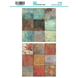 ترانسفر طرح گل سایز A3 کد 4464