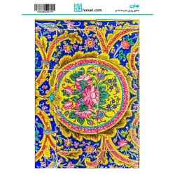 ترانسفر طرح کاشی گل سایز A3 کد 4475