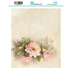 ترانسفر طرح گل سایز A3 کد 4476