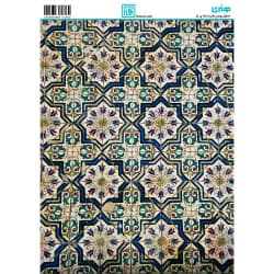 کاغذ دکوپاژ طرح اسلیمی سایز A4 کد 6120