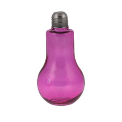 بطری شیشه ای لامپ 14.5*7.5 cm سرخابی