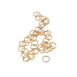 حلقه اتصال استیل طلایی سایز 5