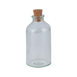 بطری شیشه ای استوانه 13*6 cm 