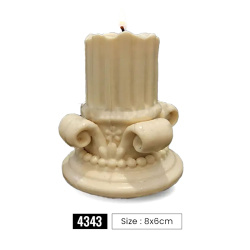 قالب سیلیکونی شمع کد 4343 سایز  cm 8*6