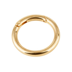 حلقه گرد بازشو طلایی قطر 4.1 cm 