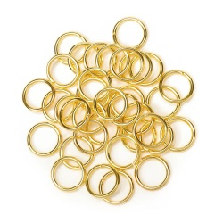 حلقه اتصال سایز 6 استیل طلایی