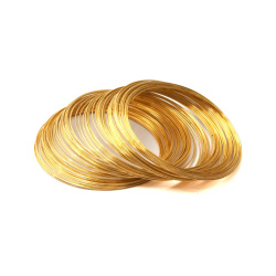حلقه فنری دستبند آهنی طلایی