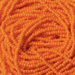 منجوق preciosa نارنجی مات سایز 11