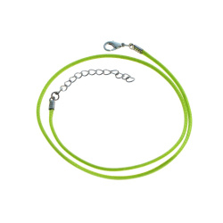گردنبند تریشه قفل دار سبز فسفری
