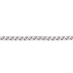 زنجیر استیل نقره ای ونیزی سایز 1.5 قفل دار