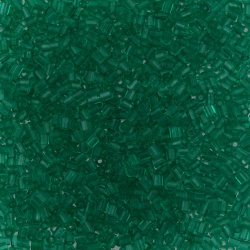 منجوق استوانه ای شفاف سبز تِلا کد 20