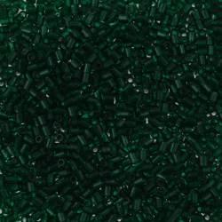 منجوق استوانه ای شفاف سبز تیره تِلا کد 23