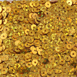 پولک تخت طلایی هفت رنگ 4 mm