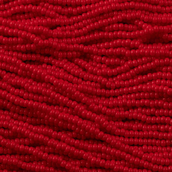 منجوق preciosa قرمز روشن نیمه براق سایز 15