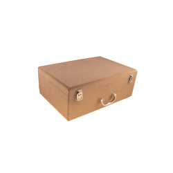 جعبه چوبی هور دسته دار مستطیل 29.5*22 cm
