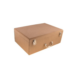 جعبه چوبی هور دسته دار مستطیل 35*24.5 cm
