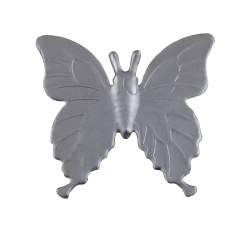 پروانه فلزی نقره‌ای سایز متوسط