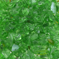 سنگ شکسته شیشه ای سبز ریز (400گرمی)