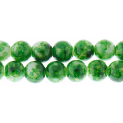 مهره آبرنگی  سبز و سفید 8 mm