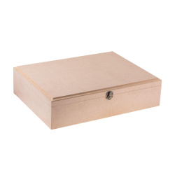 جعبه ساده چوبی کد 138 قفل دار سایز cm39*30