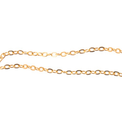 زنجیر آهنی دیپلمات طلایی کد 07 سایز 3*2 mm